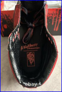 VANS X HORROR Nightmare On Elm Street Freddy Krueger UK 3.5 Limited Edition Rare
