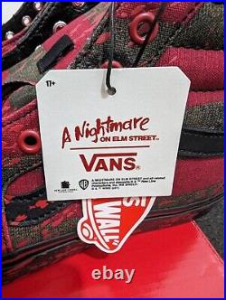 Vans Sk8-Hi x Nightmare On Elm Street Freddy Krueger, Uk 10, BNIB! FREE GIFT