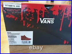 Vans X Horror Nightmare On Elm Street Freddy Krueger Shoes Sneakers UK 9.5