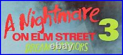 Vintage 1984 A Nightmare On Elm Street 3 Freddy Kruger Door Poster 72 x 24