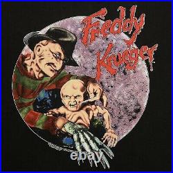 Vintage 1989 Nightmare On Elm Street 5 Freddy Krueger Horror Movie T-shirt XL
