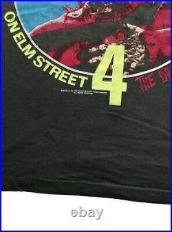 Vintage 80s Nightmare On Elm Street 4 Horror Movie Promo Retro T Shirt L