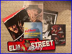 Vintage Nightmare Elm Street Lot Robert Englund signed, companion book, folder