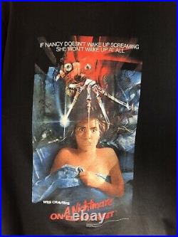 Vintage Nightmare On Elm Street Movie Film T-Shirt Size Large tee