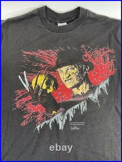 Vintage Nightmare on Elm Street 3 Freddy Krueger Tee Single Stitch 80's Horror